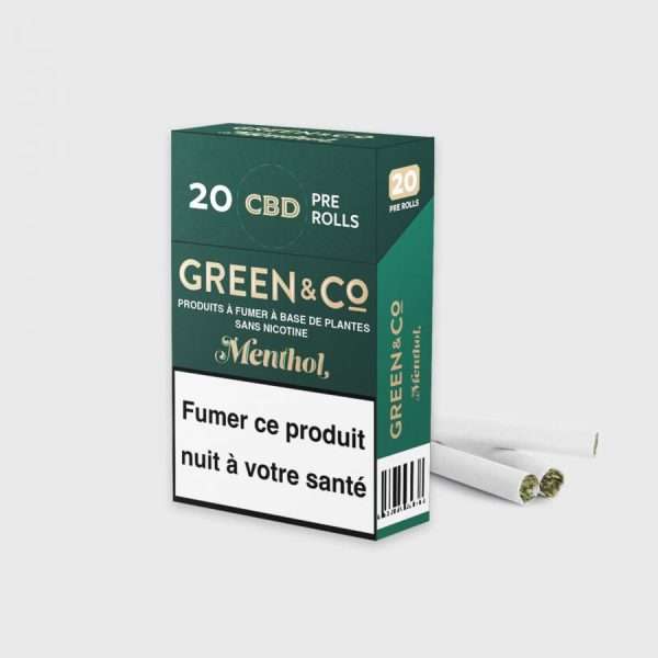 Cigarettes Green&Co - Menthol (Cannabidiol)